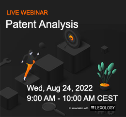 Patent Analysis Live Webinar, Aug 24