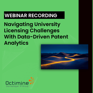 Webinar recording: Navigating University Licensing Challenges With Data-Driven Patent Analytics